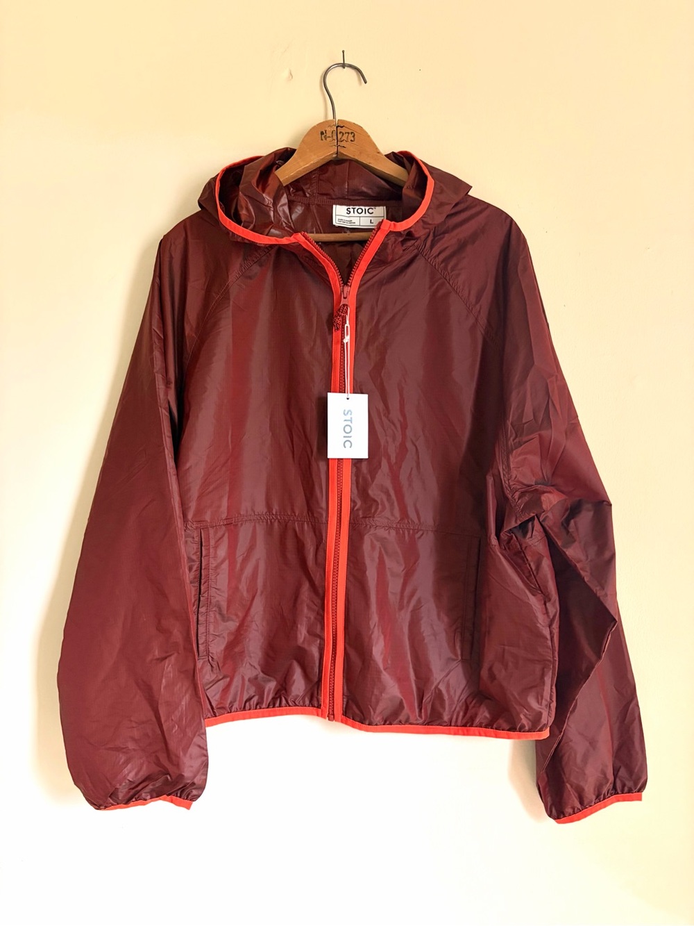 Stoic Cropped Hooded Zip-up Windbreaker NWTS